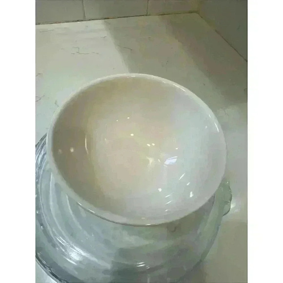 Rae Dunn CEREAL Bowl White Magenta Collectible artisan collection Wake up - Picture 4 of 8